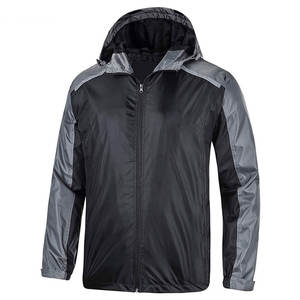 แจ็กเก็ตกันฝนสำหรับผู้ชายเสื้อแจ็กเก็ตกันหนาวแขนยาวดีไซน์โลโก้ตามสั่ง - Product Image 4