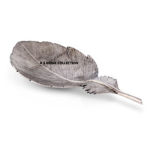 Plateau de service pour aliments et fruits de la plus grande qualité en aluminium métal fait à la main en forme de rectangle pour la décoration des fêtes et des rassemblements - Product Image 4