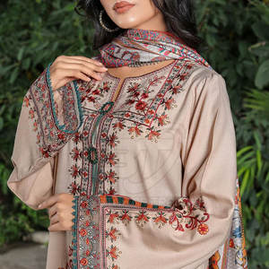 Traje de Fiesta para Mujer, Shalwar Kameez con Dupatta, Traje de 3 Piezas, Shalwar Kameez Bordado para Mujer, Traje de 3 Piezas - Product Image 2