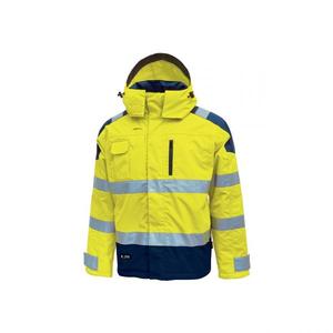 Parka reflectante de seguridad, parka impermeable, color amarillo Fluo, Defender, para el 2017 - Product Image 1