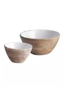 Bol en bois lisse comestible fait à la main ou bol à mélanger, accessoires de cuisine Antique, bols de service pour Restaurant à domicile - Product Image 2