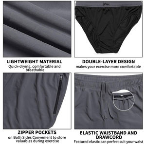 Wholesale Polyester Spandex Men's Running <b>Shorts</b> <b>Gym</b> Athletic Workout <b>Shorts</b> for Men 3 Inch Sports <b>Shorts</b> DDP shipping - Product Image 3