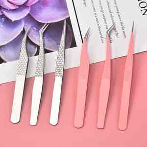 2025 volume d'isolation luxe cils Tech pince à épiler fabricant personnalisé marque privée pointe de fibre pince à épiler noire pour l'extension des cils - Product Image 1