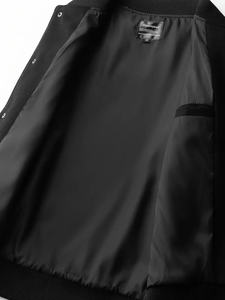 Veste universitaire Boomletcorp Letterman de haute qualité pour hommes manteau d'hiver élégant et intelligent long en cuir respirant toile High Street - Product Image 3