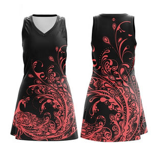 Oferta Especial 2026 Vestido de Netball para Mujer de Alta Calidad al por Mayor Sublimado Personalizado con Estampado Frontal Transpirable de Secado Rápido que Absorbe la Humedad - Product Image 3