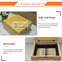 Boîte de présentation d'échantillons en bois pour quartz, prix de gros, design unique, multicouche, en MDF, pour mosaïque de carreaux de céramique