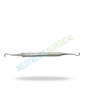 Cureta McCall 17 18, Cureta Periodontal Dental de Acero Inoxidable, Instrumento para Limpieza Supragingival y Subgingival, y Planificación Radicular - Product Image 3