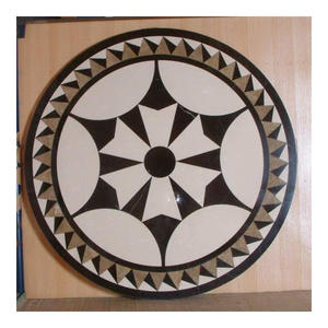 Mosaico con incrustaciones de mármol blanco pulido, personalizado, de alta calidad, hecho a mano, para decoración del hogar y uso de otros artículos - Product Image 1