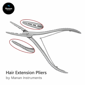 คีมถอดต่อผมสแตนเลสคุณภาพสูงระดับมืออาชีพ พร้อมห่วงไมโคร/นาโน สำหรับใช้ในร้านเสริมสวย - Product Image 5