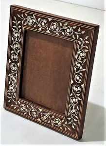 Handcrafted Bone Inlay Resin <b>Photo</b> <b>Frame</b> with Mother of <b>Pearl</b> Inlay for Wall Decoration - Product Image 2