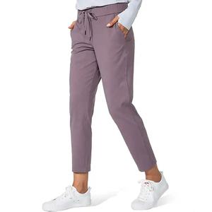 Women's New Trendy-High Waist-Casual Pants Double-Pockets Breathable Cotton 80% Polyester Fashionable Workout Pant For Ladies - Product Image 5