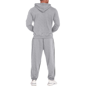 Ropa de calle personalizada, chándal a rayas, a rayas y pantalones de chándal Sudadera con capucha, conjunto de Sudadera con capucha y sudadera con lavado ácido para hombres - Product Image 4