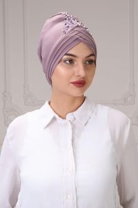 Banded Cotton Pearl <b>Women</b> Hijab <b>Shawl</b> Traditional Islamic Scarf Muslim Woman Spring Multi Colors 75x180 cm - Product Image 3