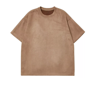 T-shirt vintage lourd lavé à l'acide du fabricant de haute qualité en coton personnalisé tricoté respirant court Logo personnalisé pour - Product Image 6