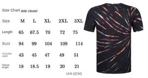 Impreso personalizado 100% algodón fibra de bambú camisetas hombres alta calidad 230 Gsm peso pesado Tie Dye gran tamaño cuello redondo - Product Image 6