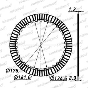 แผ่นคลัตช์ FMB04V5-29 สำหรับรถยนต์เมอร์เซเดส-เบนซ์ 722.6, 722.9 - Product Image 2