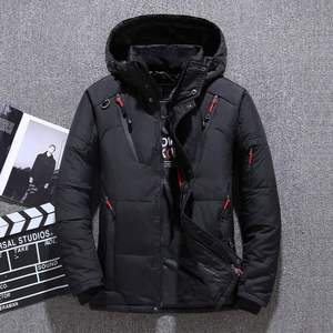 Men Winter Hooded Puffer <b>Jacket</b> Warm Thick Zipper Coat Outdoor Windproof Thermal Waterproof Parka Casual Fashion Streetwear - Product Image 3