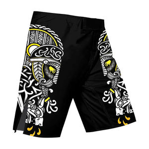 กางเกง MMA แบบยืดพิมพ์ลายแบบซับลิเมชั่นสั่งทำขายส่ง ชุดป้องกันการบาดเจ็บสำหรับฝึกศิลปะการต่อสู้ กางเกงสำหรับฝึกซ้อมและต่อสู้ 100% - Product Image 2