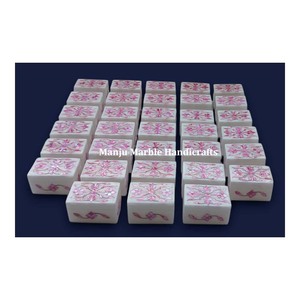 Traditional Modern Design Handmade Marble Inlay <b>Box</b> With MOP Natural Shinning Marble Boxes For Jewelry Gifts Item - Product Image 5