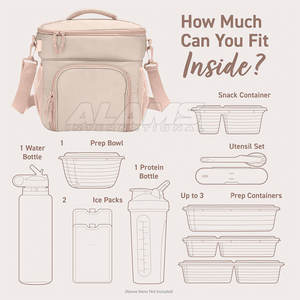 Sacs de préparation des repas de couleur unie, nouveau design, vente en gros, sacs de préparation des repas à bas prix, sacs de préparation des repas de haute qualité - Product Image 4