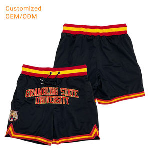 กางเกงบาสเก็ตบอลฤดูร้อนแบบสั่งทำพิเศษ โลโก้สั่งทำได้ ขายส่ง กางเกงกีฬาผ้าตาข่ายระบายอากาศสำหรับผู้ชาย - Product Image 1