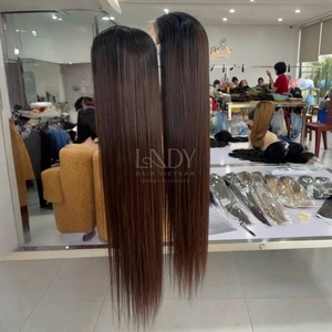วิกผมคุณภาพดี สวยงาม ผมแท้ 100% ผมเวียดนามแท้ ตรงธรรมชาติ สีน้ำตาล วิกแบบมีปิดผม ปี 2025 - Product Image 3