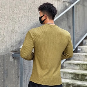 <b>Men's</b> Solid <b>Top</b> Selling Quick Dry 100% Autumn Winter Casual T-shirt <b>Men</b> <b>Long</b> <b>Sleeves</b> Solid Shirt Gym Fitness Wear - Product Image 2