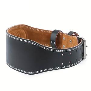 เข็มขัดหนังยกน้ำหนักแบบปรับได้สำหรับยกน้ำหนักเข็มขัดยกกระชับ/4 "เข็มขัดหนังวัวแบบปรับแต่งได้สไตล์ใหม่ - Product Image 1