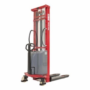 Semi-Electric Steel Stacker 1500 kg Capacity <b>Material</b> <b>Handling</b> Equipment - Product Image 3