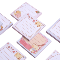 BECOL baru datang lucu kucing Memo Pad kreatif Mini kartun catatan Pad N kali merekat sendiri catatan tempel untuk siswa