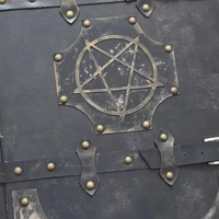 Libro de Hechizos Pagano de Cuero Hecho a Mano con Estampado de Estrellas de 8x6 Pulgadas, Correa con Pentagrama, Grimoire, Libro Wiccano de Sombras, Brujería Vintage, Halloween