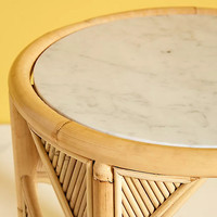 Table en rotin à usage hôtelier Café moderne de haute qualité Produits de style mobilier écologique Table en rotin fabriquée au Vietnam