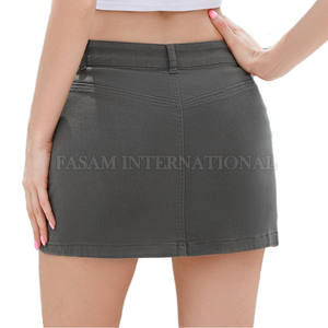 Nouvelle Arrivée Jupes en Jean pour Femmes à Usage Extérieur, Qualité Supérieure, Couleur et Taille Personnalisables, Jupes en Jean en Coton - Product Image 3
