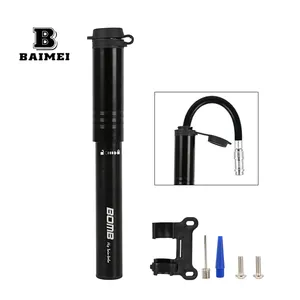 BM Portable Mini Bicycle Air Pump With Telescopic Tube Manual Bicycle Air Pump