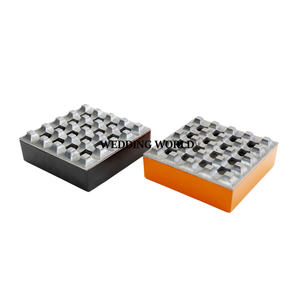 Conjunto Personalizado Acabado De Dos Ceniceros De Metal Forma Cuadrada Venta Al Por Mayor De Lujo Dieciséis Cenicero De Rejilla Cenicero Al Por Mayor - Product Image 1