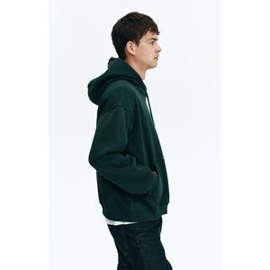 Sudaderas con Capucha Corta Lisa de Alta Calidad para Hombre, Sudadera con Capucha Extra Grande de Algodón Grueso, Sudadera con Capucha Unisex para Hombre OEM - Product Image 3