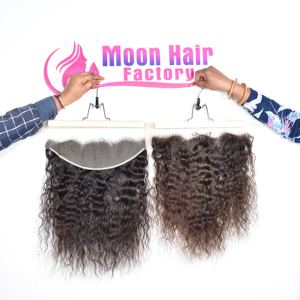 Vente en gros de cheveux bouclés indiens à cuticule alignée Extensions profondes de cheveux humains à double trame de couleur noire et d'aspect naturel - Product Image 6