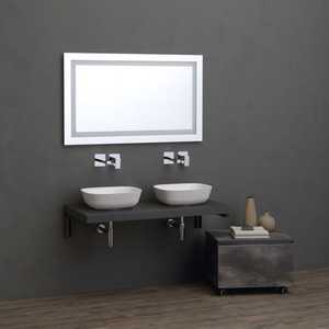 Étagère de salle de bain en métal de 49 cm, support élégant pour étagères de présentation Vieste - Product Image 2