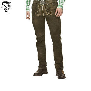 Pantalones de Cuero Bávaro Personalizados de Alta Calidad 2026 para Hombre, Corte Recto, Casuales, de Invierno, Tela de Lana, Servicio OEM Disponible - Product Image 2