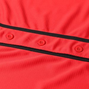 Customized <b>Baseball</b> and Softball Jerseys for Men and Women High Quality Red Sportswear with Blank Pattern <b>Baseball</b> Jersey - Product Image 5