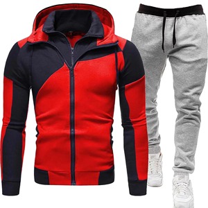 2025 Unisex <b>Quick</b> Dry Zipper Hooded Sweatshirt and Sweatpants New Casual Fitness Jogging Sports Suit for Men for Winter - Product Image 6