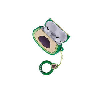 Étui pour écouteurs Netzy White pour 2 casques, en TPU, motif gaufré, avec cordon, airbag 37, en silicone, fabriqué en TR - Product Image 5