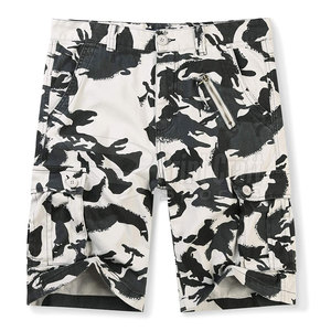 Pantalones cortos Cargo para hombre superventas, algodón de alta calidad, informales, cintura media, cremallera, estilo Fly, transpirable, patrón sólido, venta en línea - Product Image 1