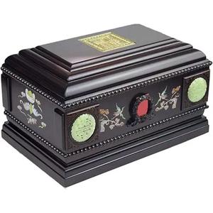 Urna de cremación de último estilo, caja de madera decorativa, urna de cremación de madera o cenizas humanas y suministros funerarios de la India - Product Image 6
