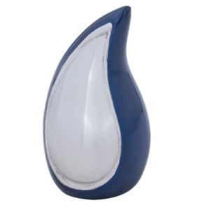 Purple <b>Enamel</b> Adult Aluminium Teardrop Cremation Urns Top Classic <b>Metal</b> Teardrop Design Ashes Urns - Product Image 2
