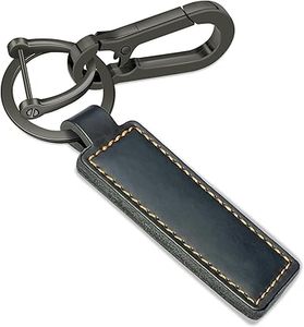 Best Wholesale Supplier Genuine Leather Keychain Universal <b>Key</b> Fob Keychain D-ring <b>Key</b> Chain Holder for Men and Women - Product Image 6