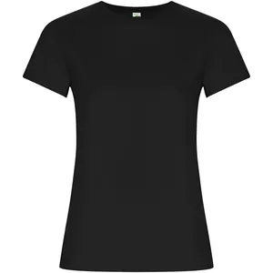 T-shirt promotionnel durable doré pour femmes, merchandising écologique - Product Image 4