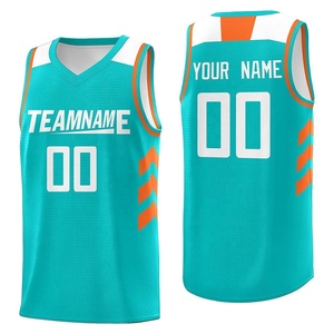 Maillots de basket-ball sans manches réversibles sur mesure du meilleur fabricant, imprimés de joueurs de sport en polyester/coton respirant - Product Image 1
