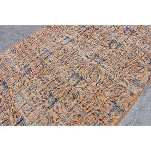 Alfombra de lana turca Vintage 6x8 pies naranja negro área grande rectángulo pasillo estilo tradicional Patchwork tejido látex para coche - Product Image 5