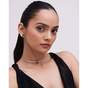 Collier ras de cou en or 18 carats avec perle pour femme, cadeau de mariage chrétien - Product Image 4